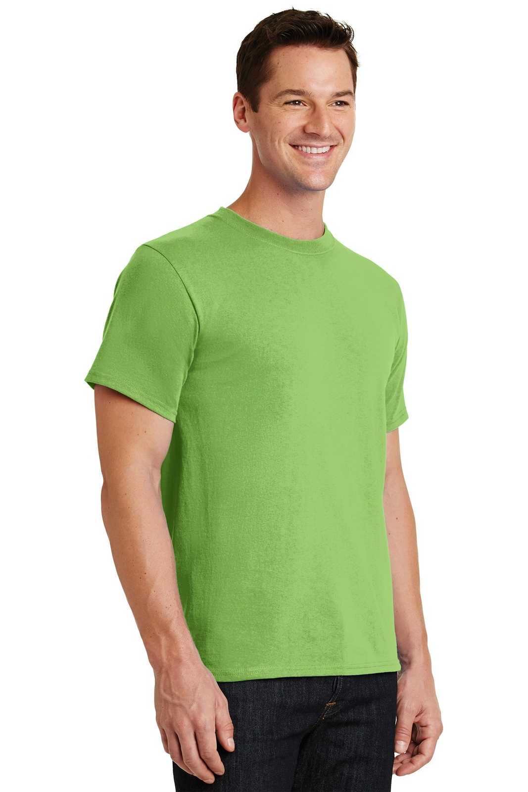 Port &amp; Company PC61T Tall Essential Tee - Lime - HIT a Double - 4