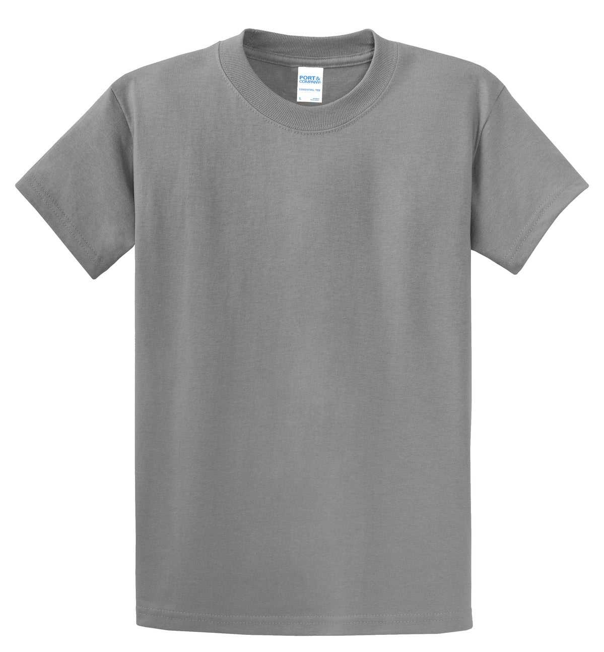 Port &amp; Company PC61T Tall Essential Tee - Medium Gray - HIT a Double - 2
