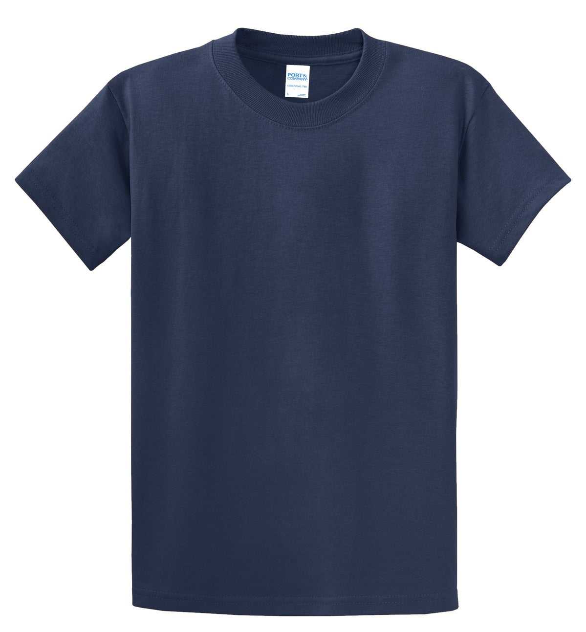 Port &amp; Company PC61T Tall Essential Tee - Navy - HIT a Double - 2