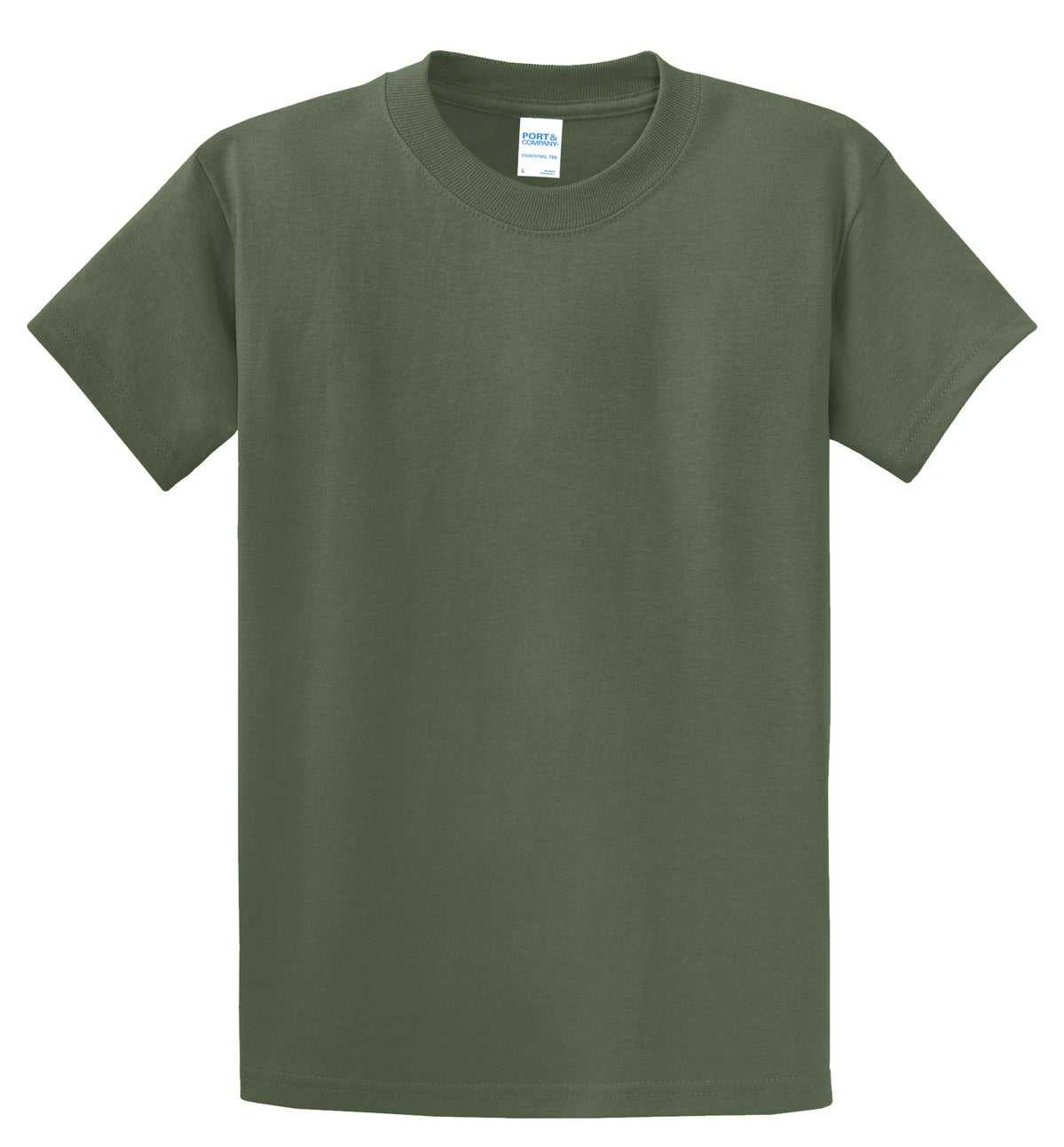 Port &amp; Company PC61T Tall Essential Tee - Olive - HIT a Double - 2