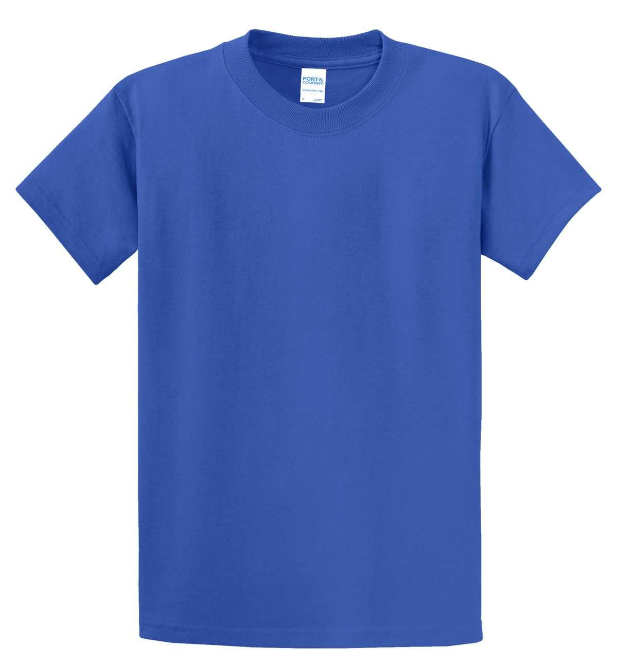 Port &amp; Company PC61T Tall Essential Tee - Royal - HIT a Double - 2