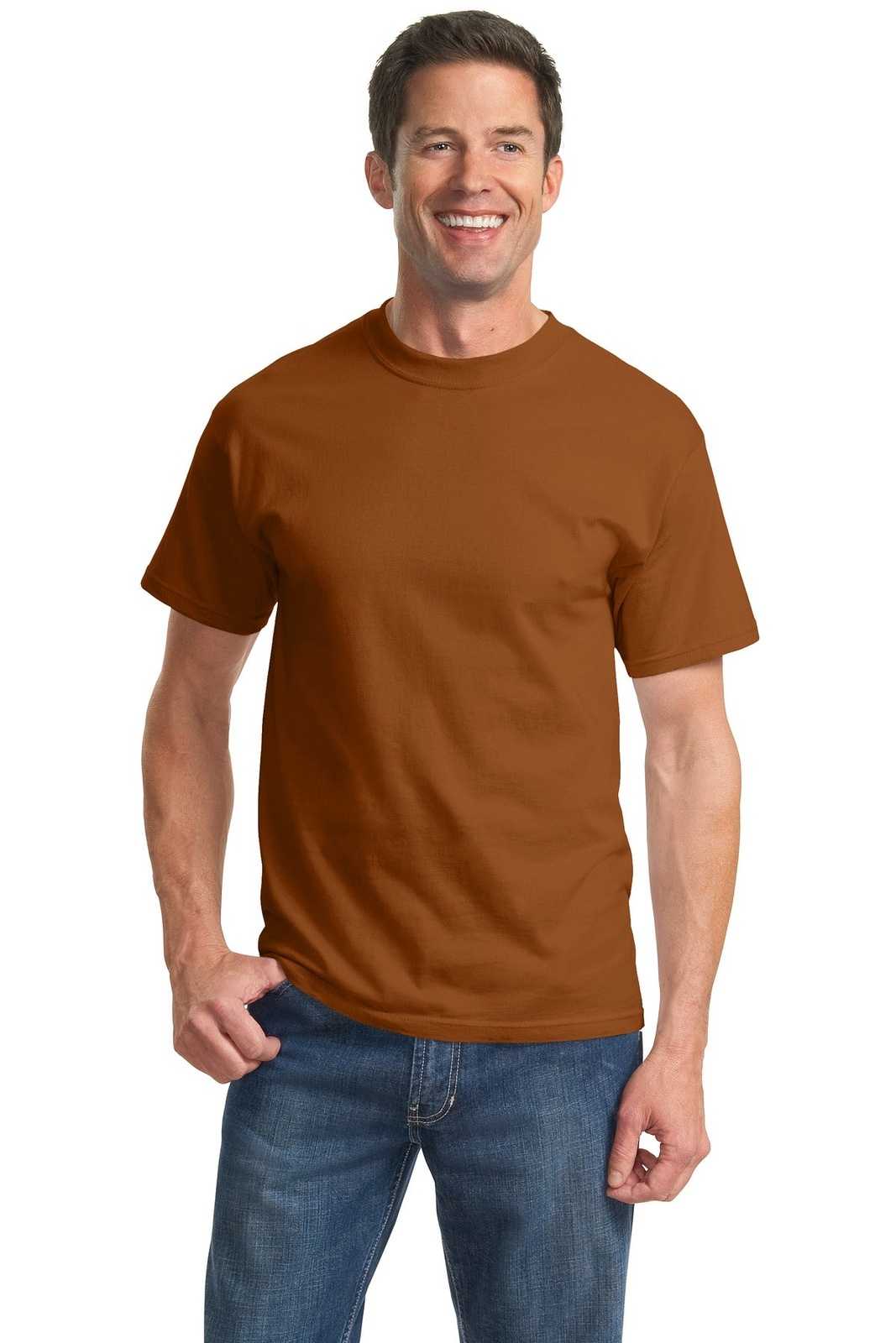 Port &amp; Company PC61T Tall Essential Tee - Texas Orange - HIT a Double - 1