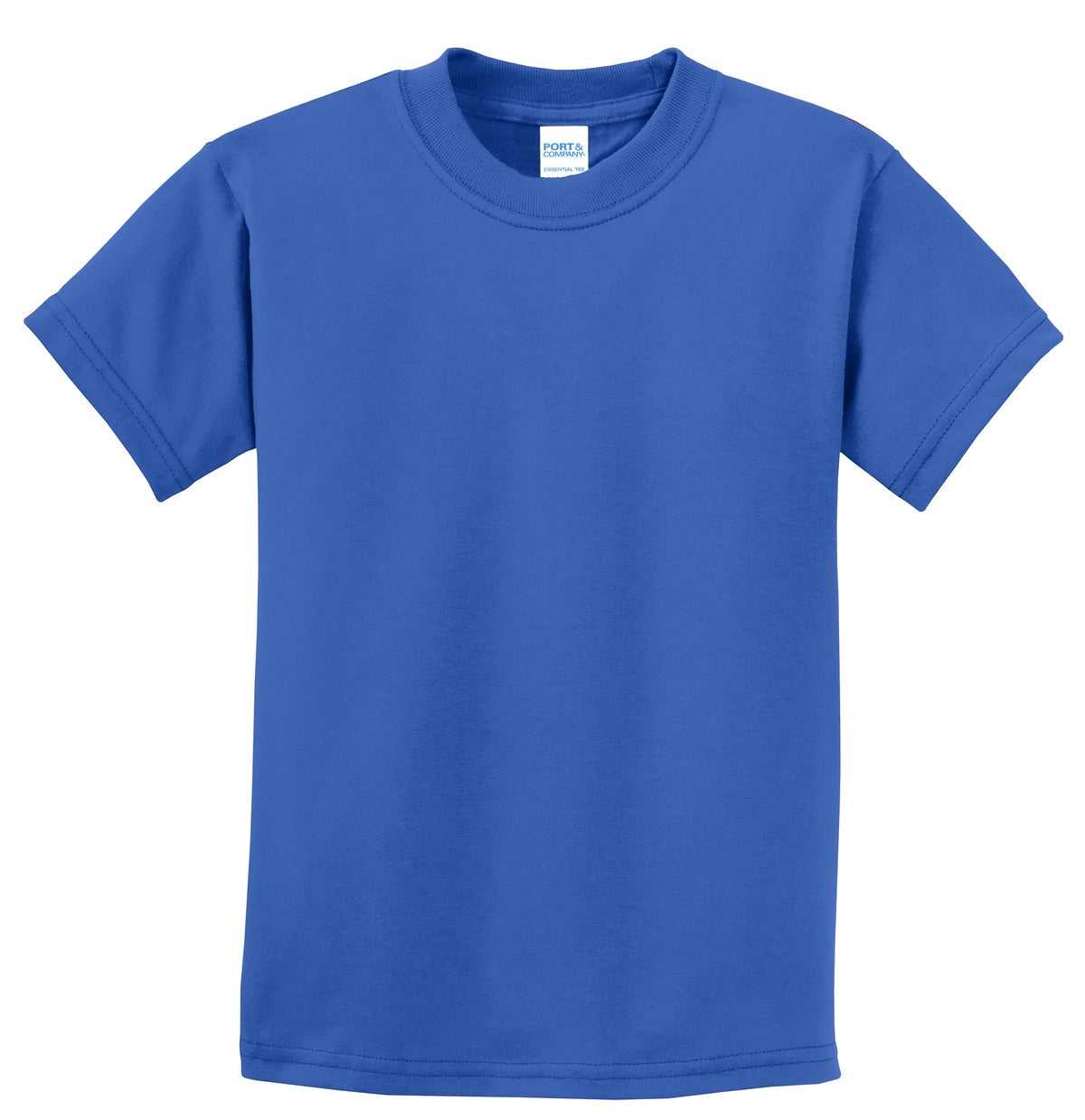 Port &amp; Company PC61Y Youth Essential Tee - Royal - HIT a Double - 5