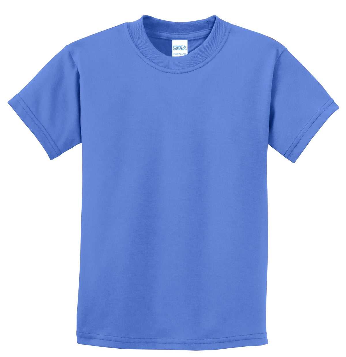 Port &amp; Company PC61Y Youth Essential Tee - Ultramarine Blue - HIT a Double - 5
