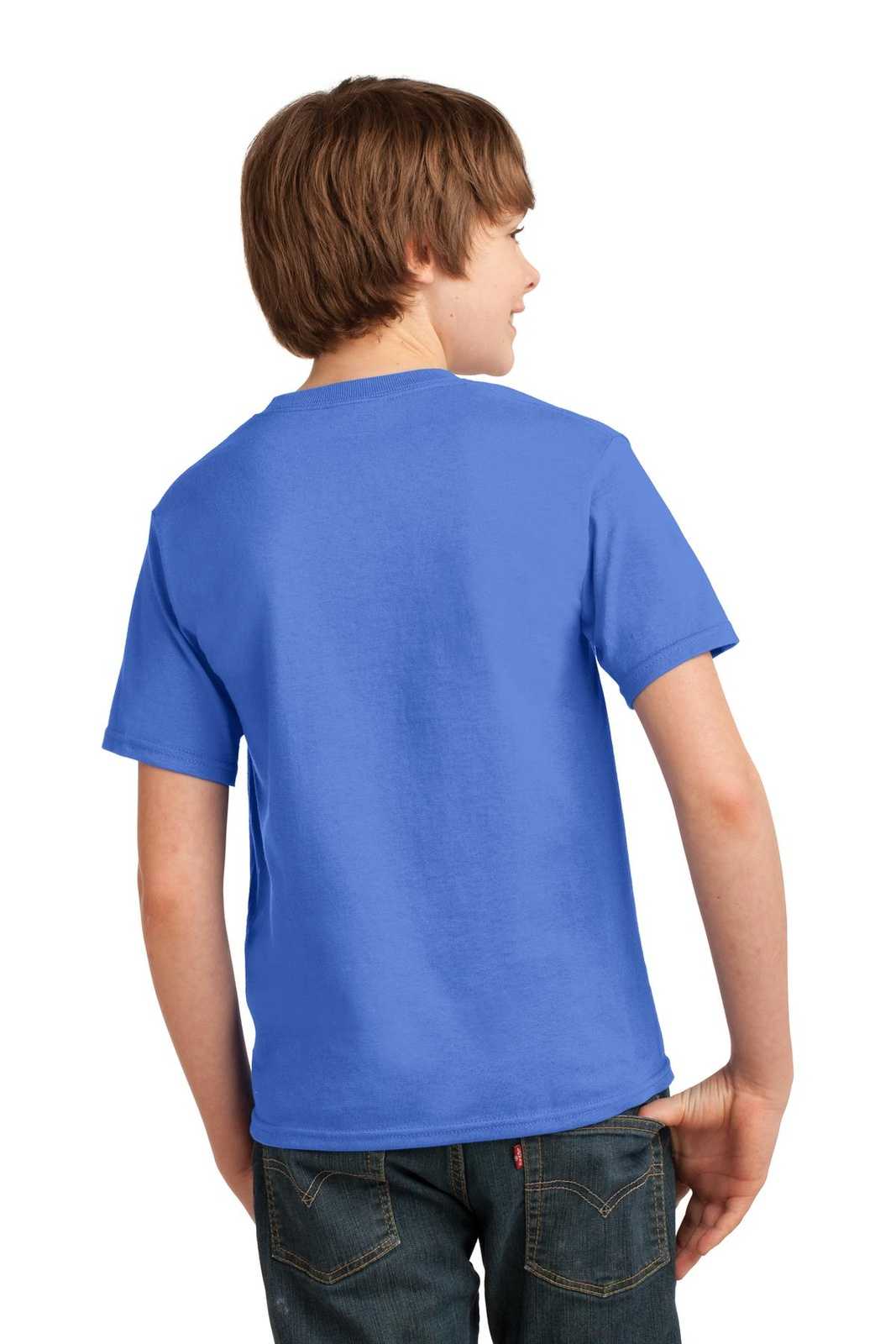 Port &amp; Company PC61Y Youth Essential Tee - Ultramarine Blue - HIT a Double - 2