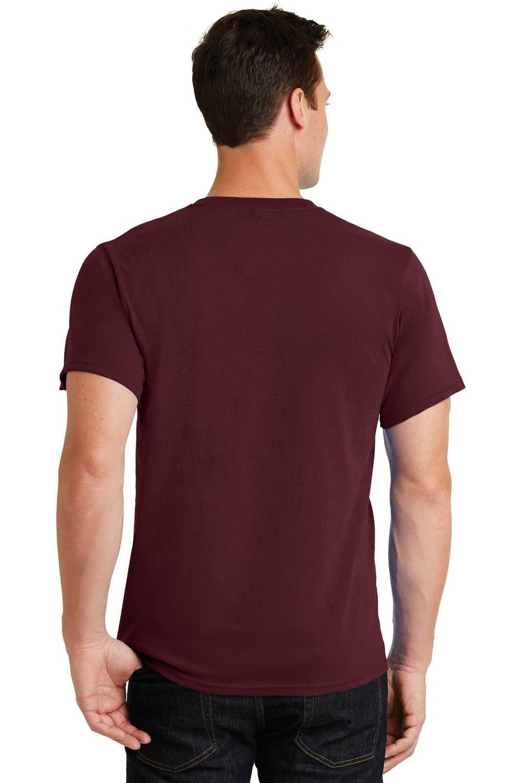 Port &amp; Company PC61 Essential Tee - Athletic Maroon - HIT a Double - 2