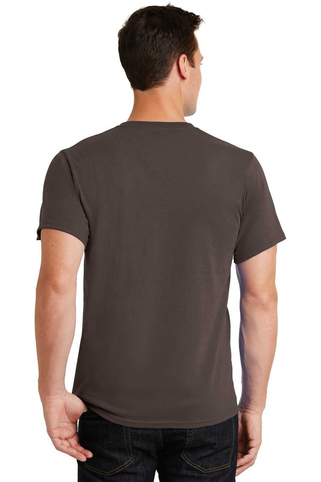 Port &amp; Company PC61 Essential Tee - Brown - HIT a Double - 2