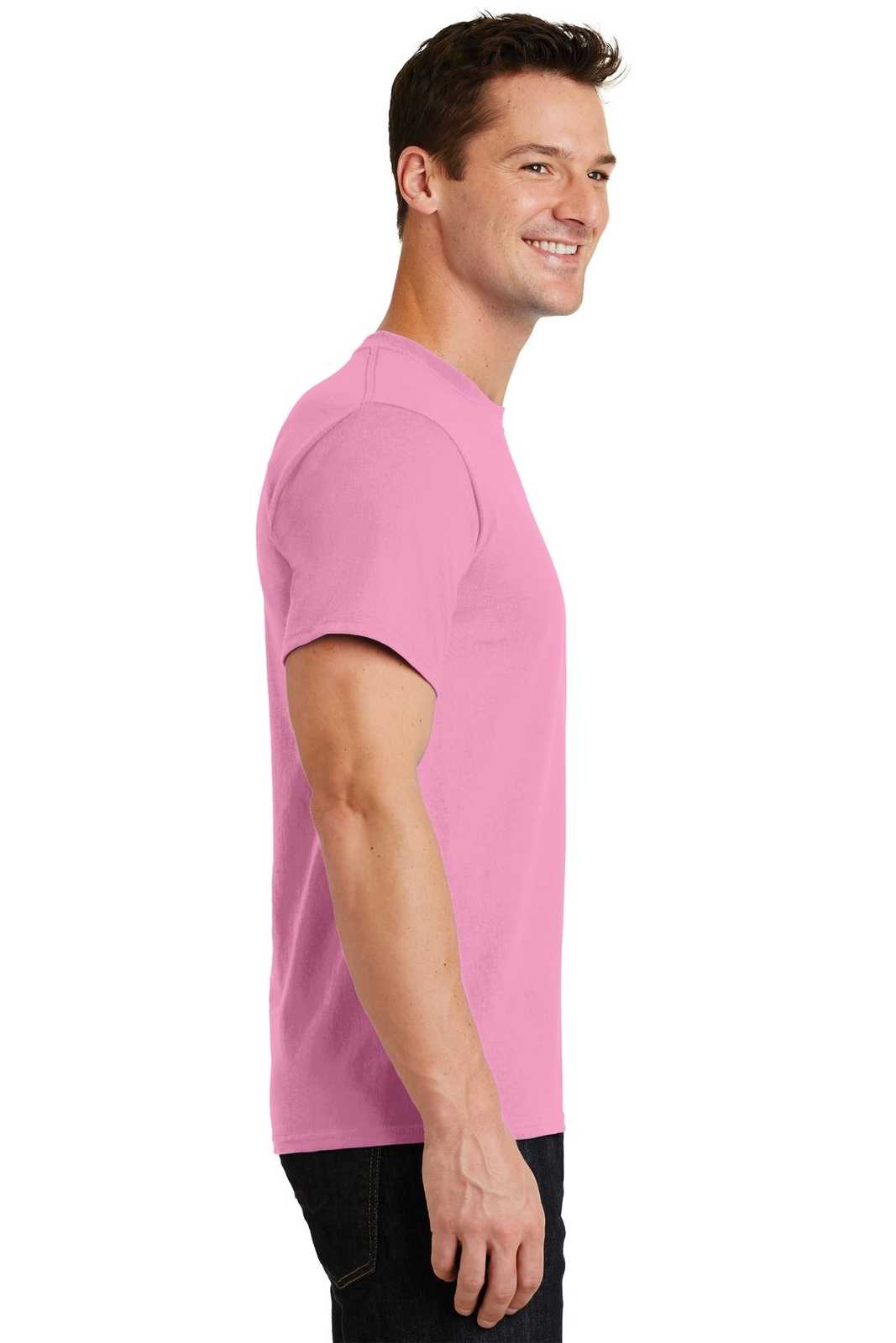 Port &amp; Company PC61 Essential Tee - Candy Pink - HIT a Double - 3