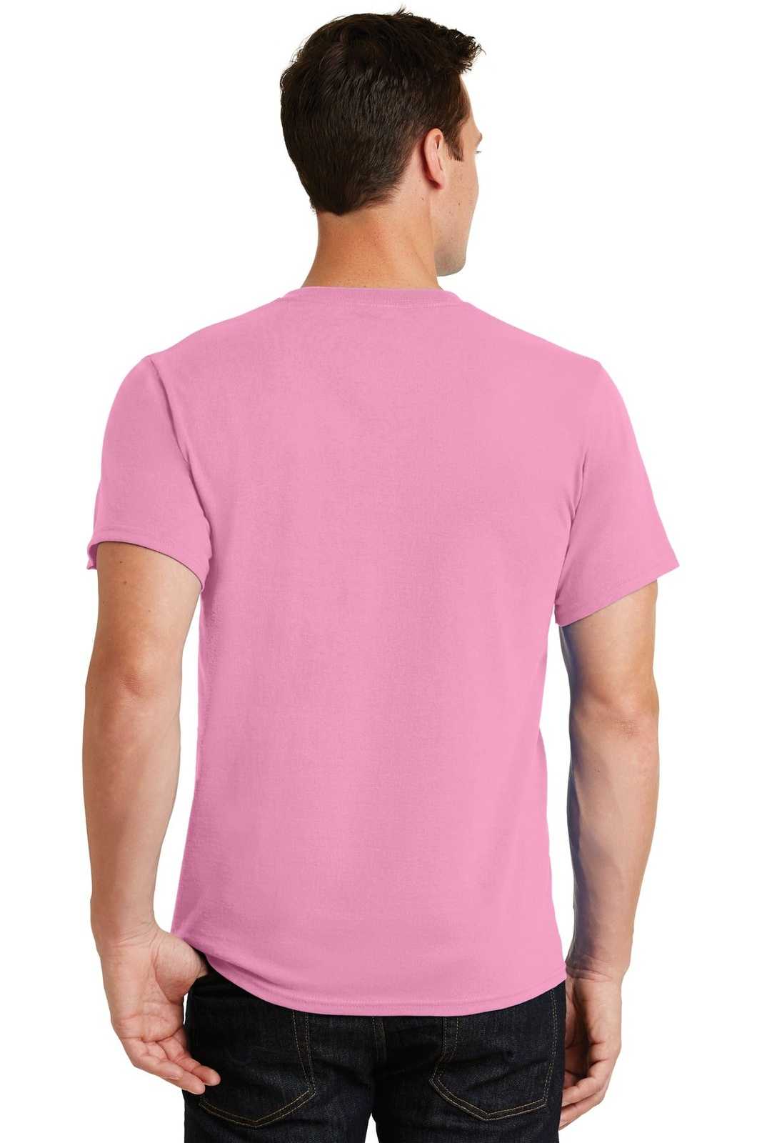Port &amp; Company PC61 Essential Tee - Candy Pink - HIT a Double - 2
