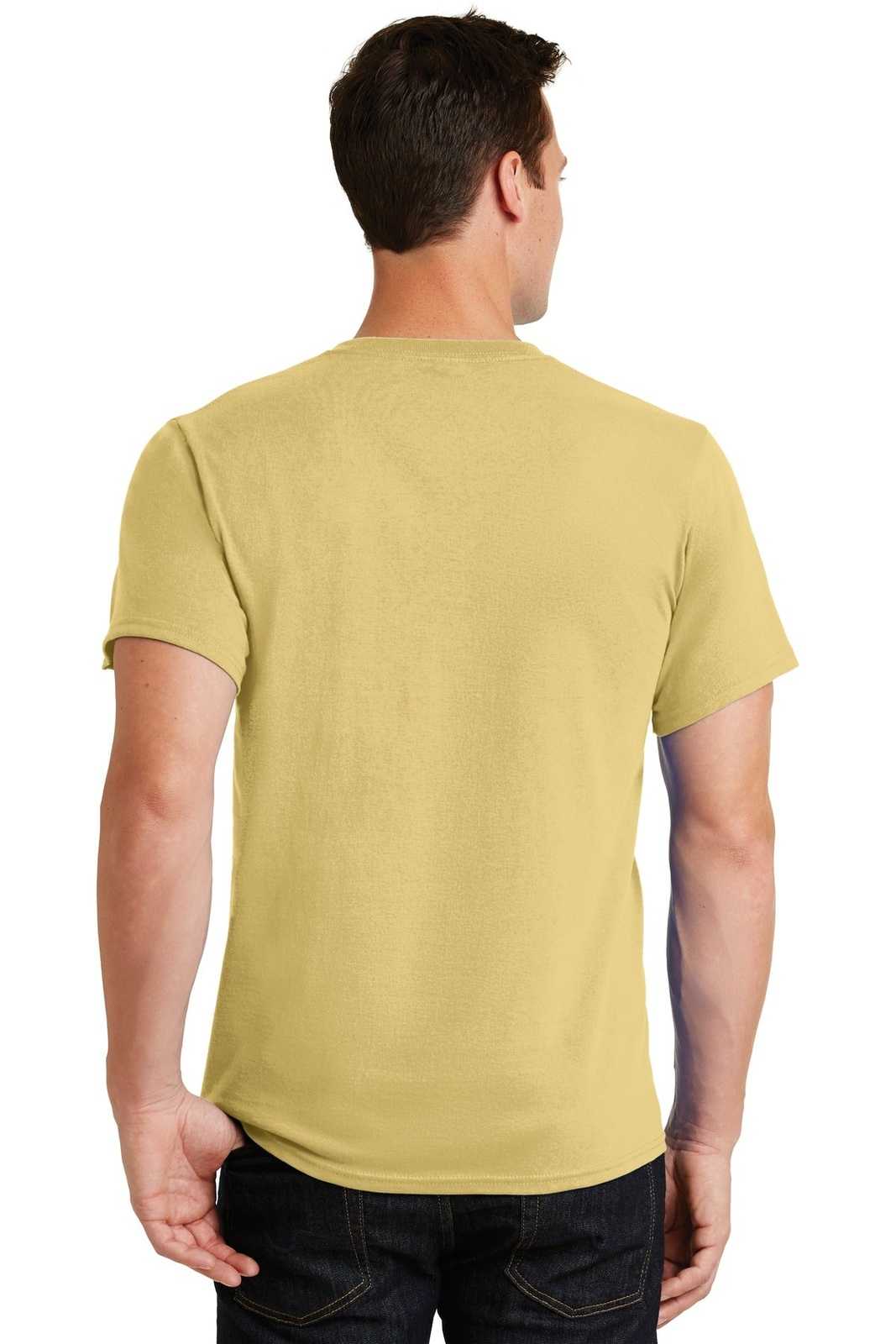 Port &amp; Company PC61 Essential Tee - Daffodil Yellow - HIT a Double - 2