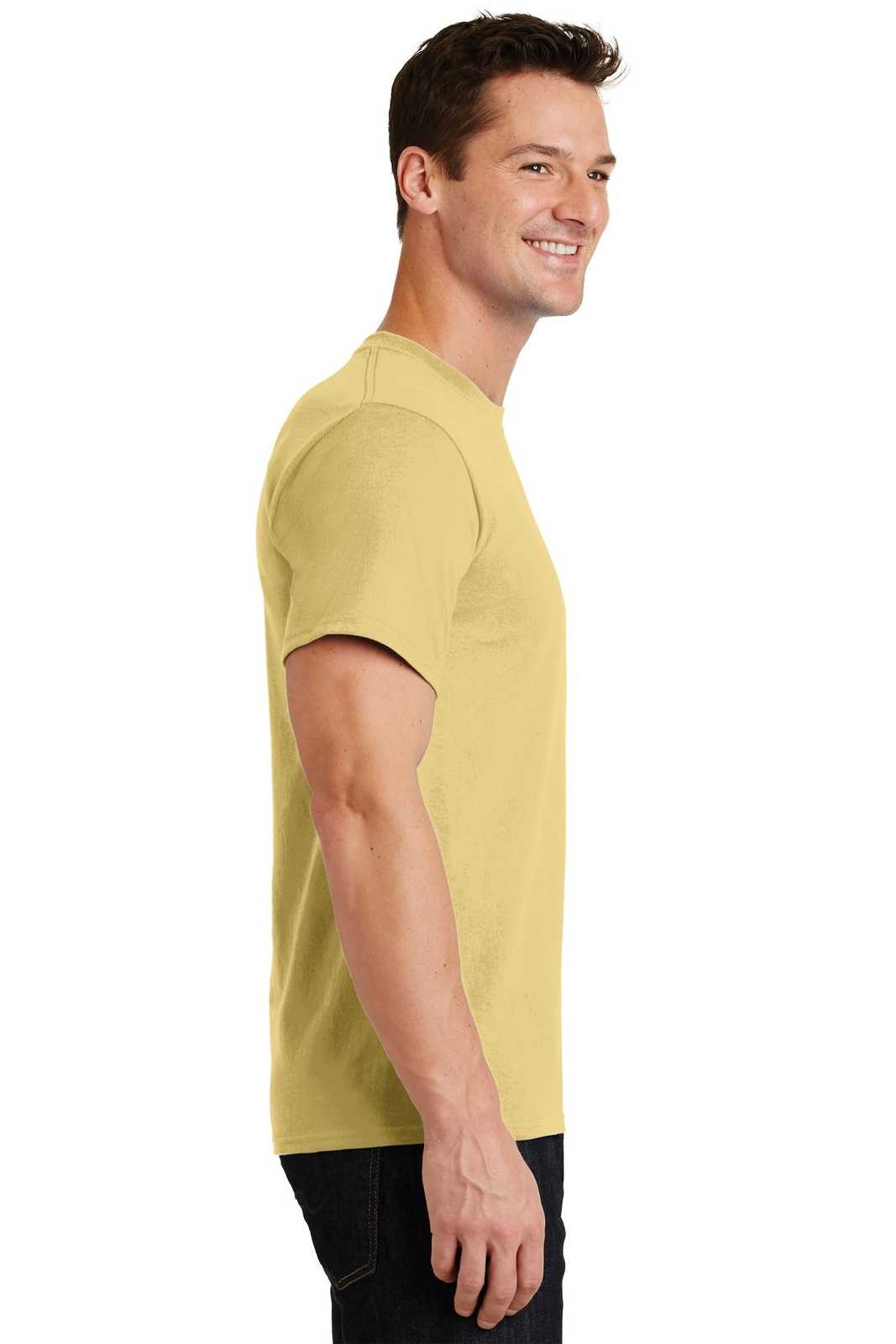 Port &amp; Company PC61 Essential Tee - Daffodil Yellow - HIT a Double - 3
