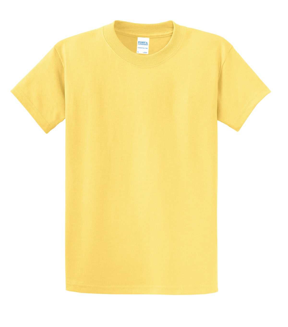 Port &amp; Company PC61 Essential Tee - Daffodil Yellow - HIT a Double - 5