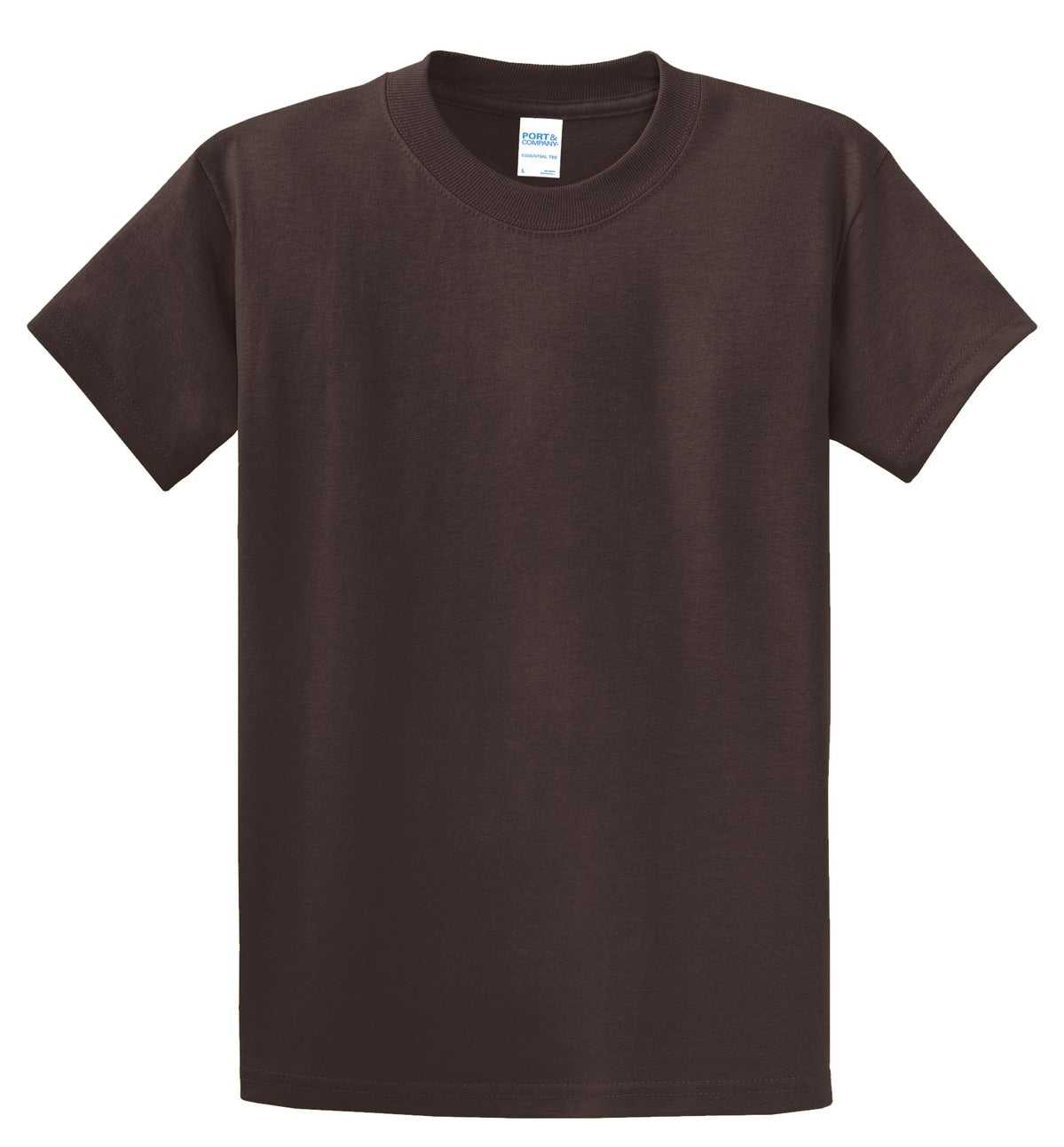 Port &amp; Company PC61 Essential Tee - Dark Chocolate Brown - HIT a Double - 5