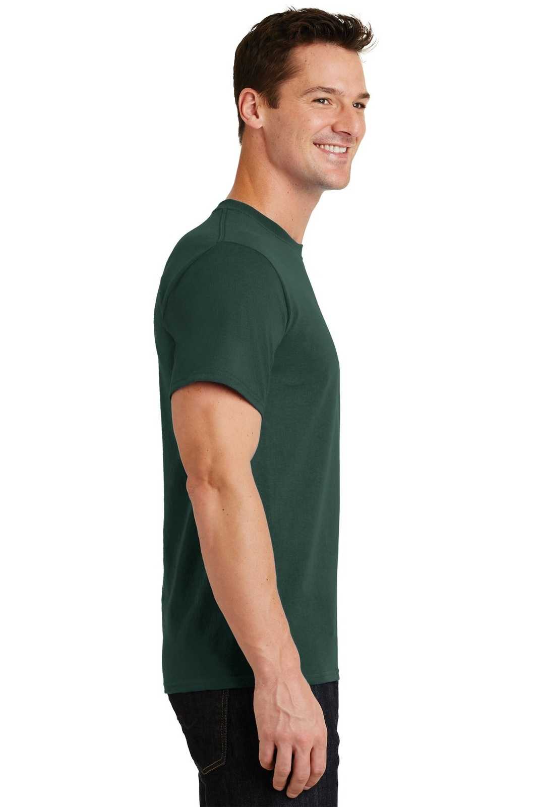 Port &amp; Company PC61 Essential Tee - Dark Green - HIT a Double - 3