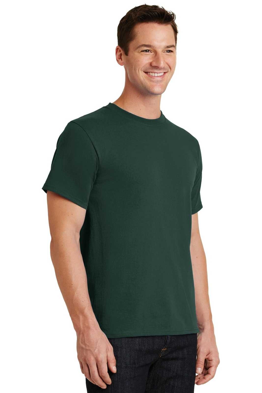 Port &amp; Company PC61 Essential Tee - Dark Green - HIT a Double - 4
