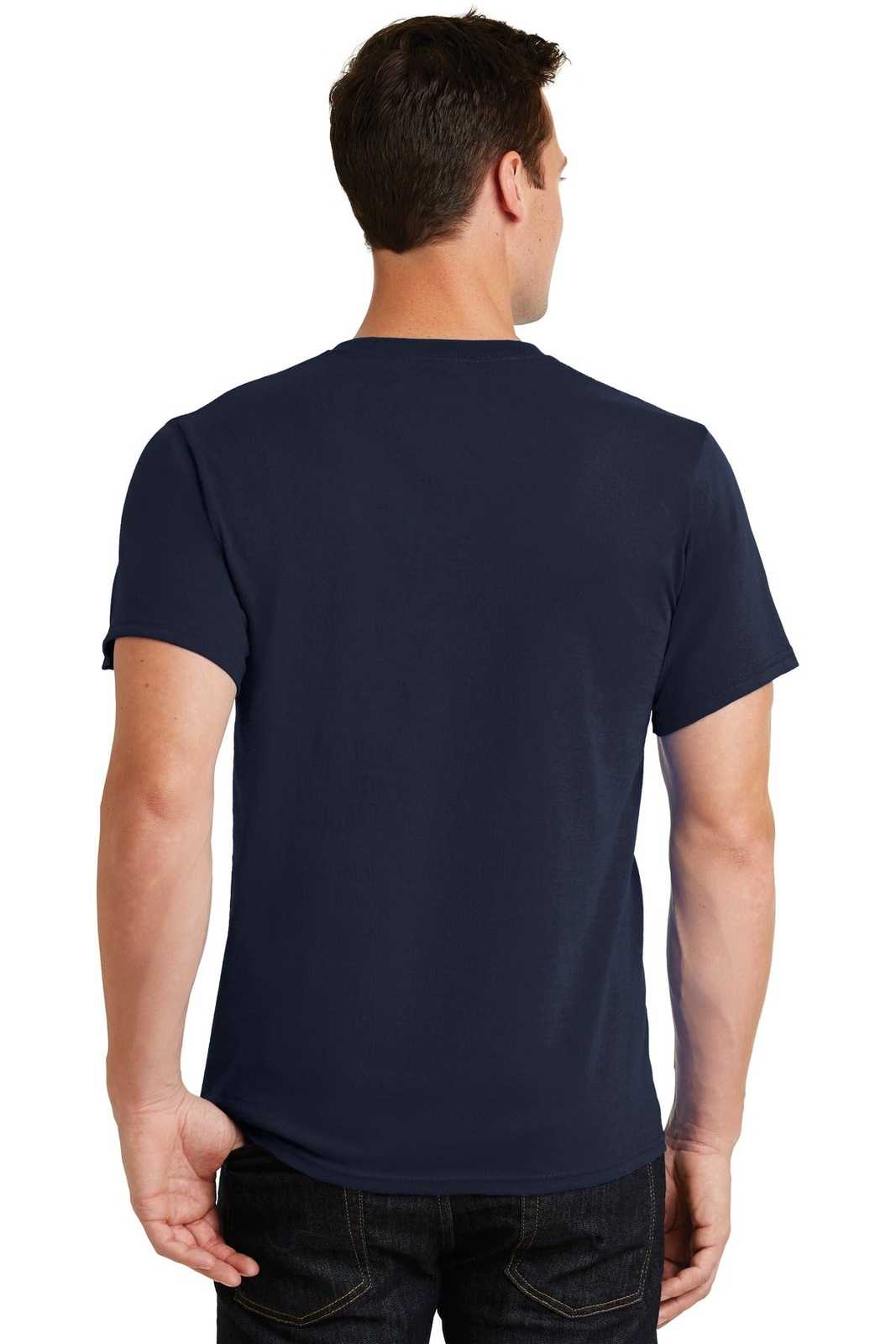 Port & Company PC61 Essential Tee - Deep Navy - HIT a Double - 1
