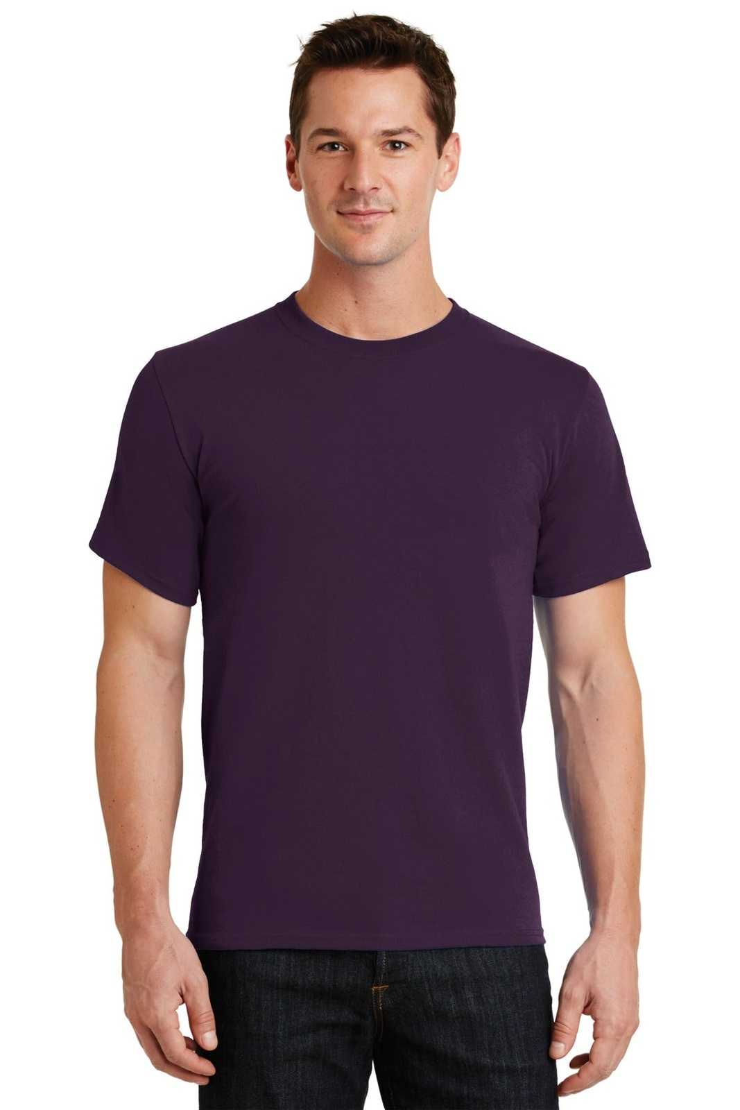 Port & Company PC61 Essential Tee - Eggplant - HIT a Double - 1