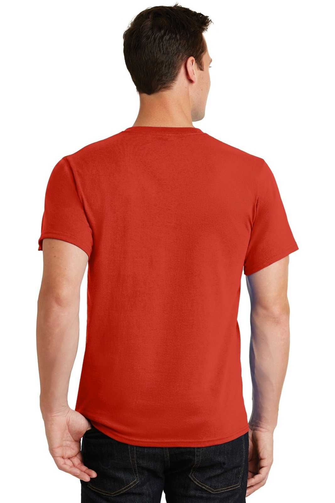 Port &amp; Company PC61 Essential Tee - Fiery Red - HIT a Double - 2