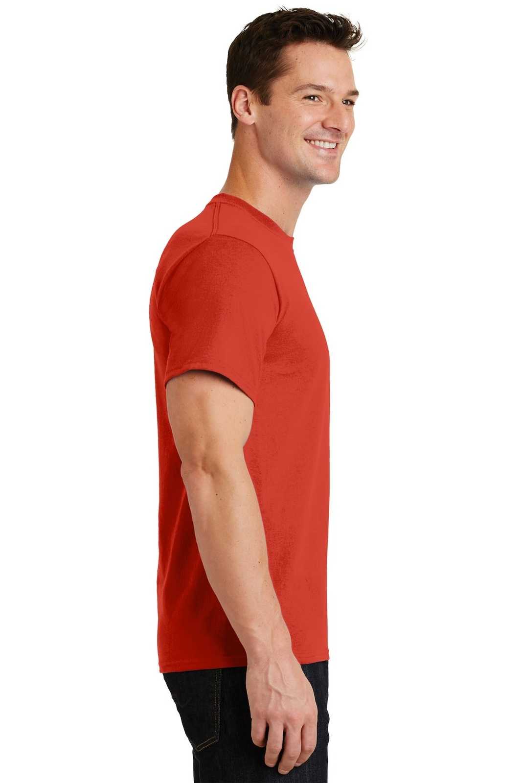 Port &amp; Company PC61 Essential Tee - Fiery Red - HIT a Double - 3