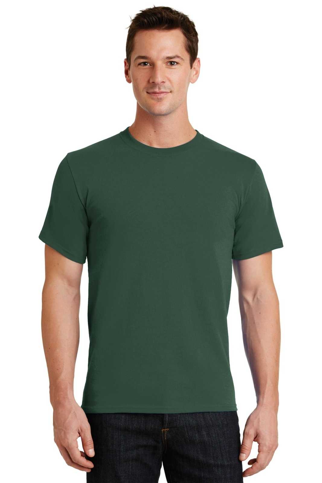 Port &amp; Company PC61 Essential Tee - Forest Green - HIT a Double - 1