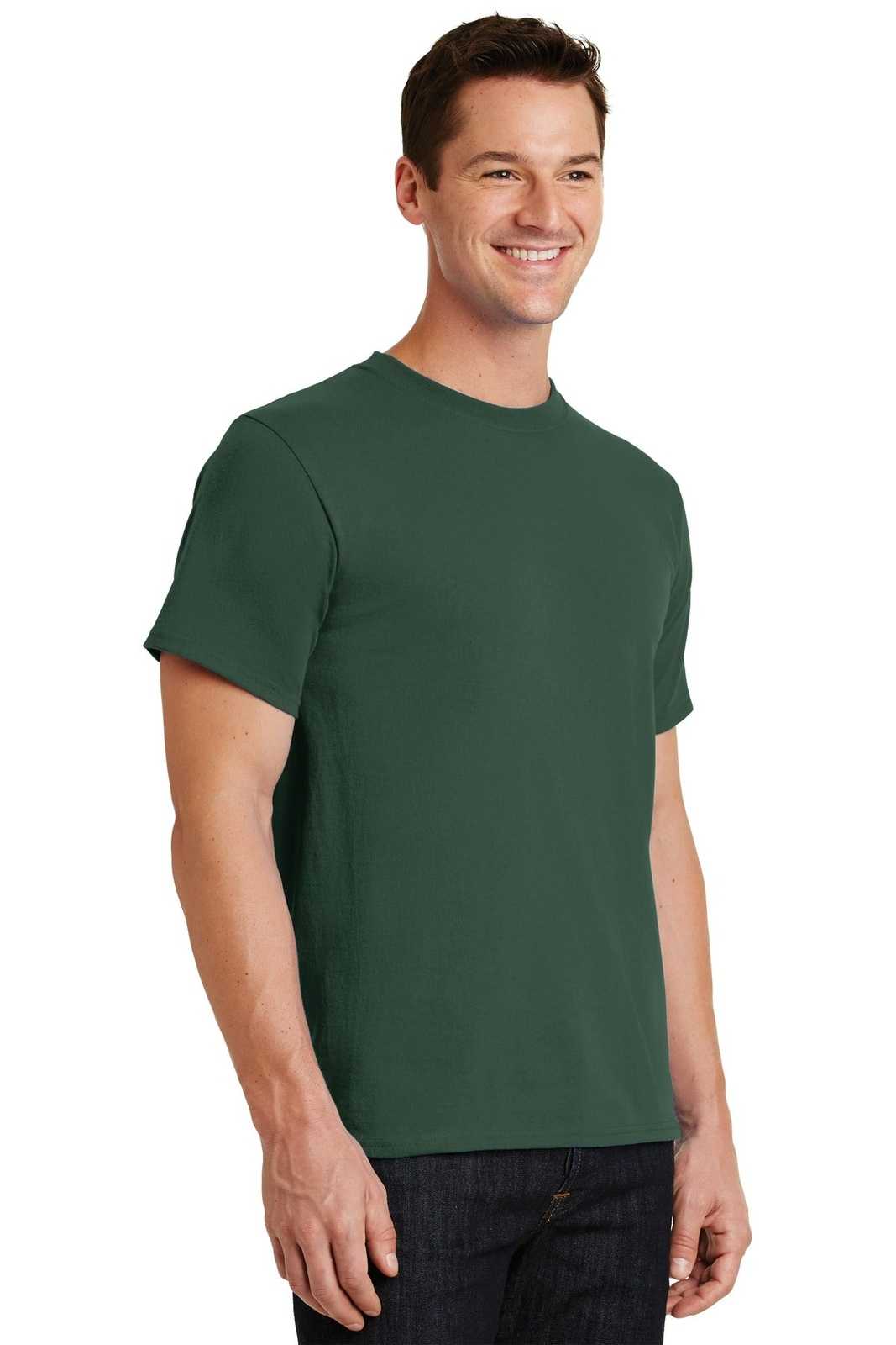 Port &amp; Company PC61 Essential Tee - Forest Green - HIT a Double - 4