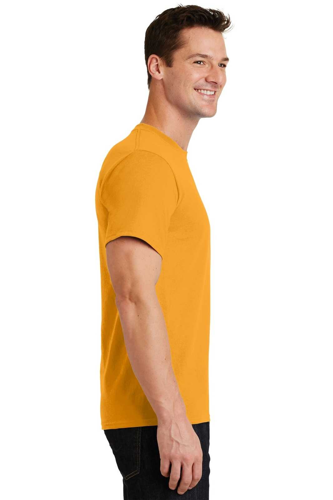 Port &amp; Company PC61 Essential Tee - Gold - HIT a Double - 3