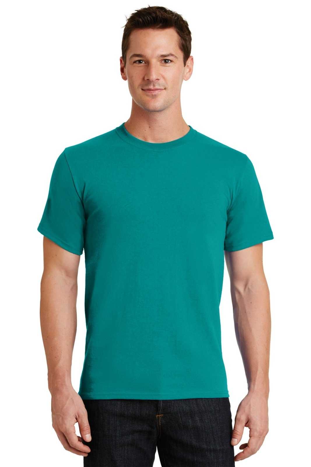Port &amp; Company PC61 Essential Tee - Jade Green - HIT a Double - 1