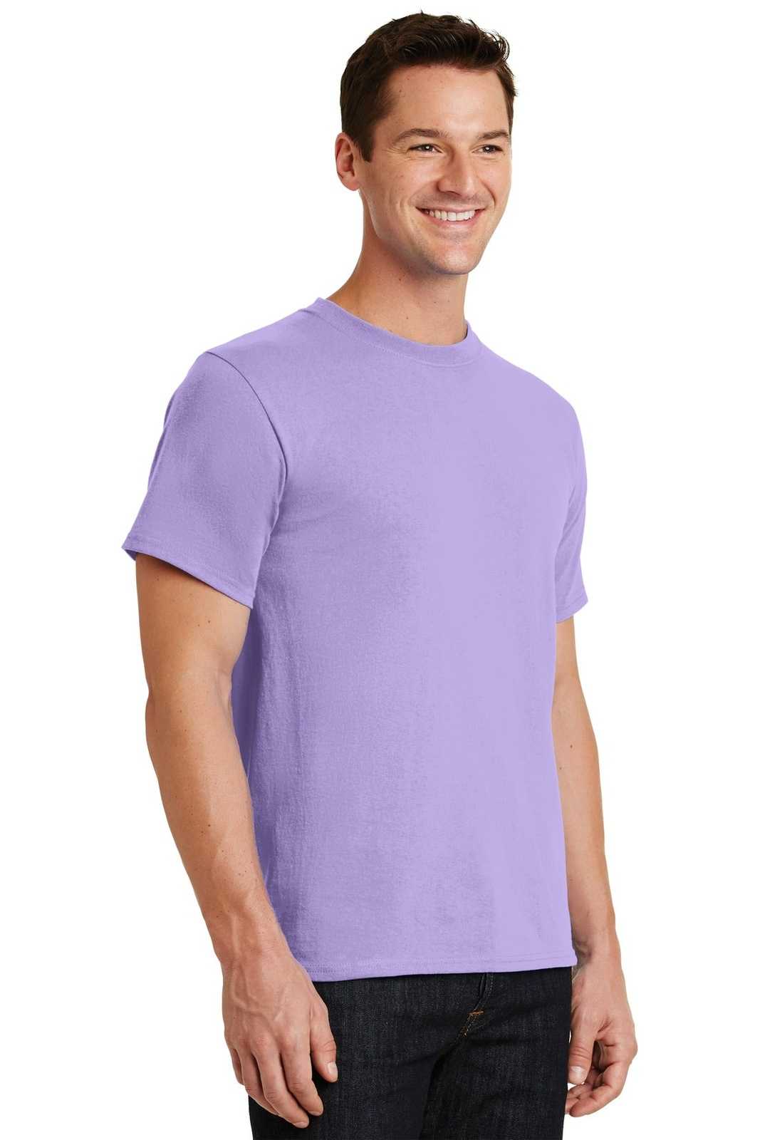 Port &amp; Company PC61 Essential Tee - Lavender - HIT a Double - 4