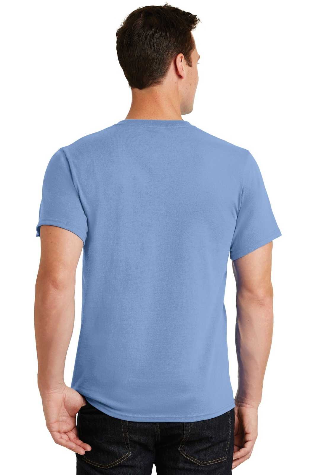 Port &amp; Company PC61 Essential Tee - Light Blue - HIT a Double - 2