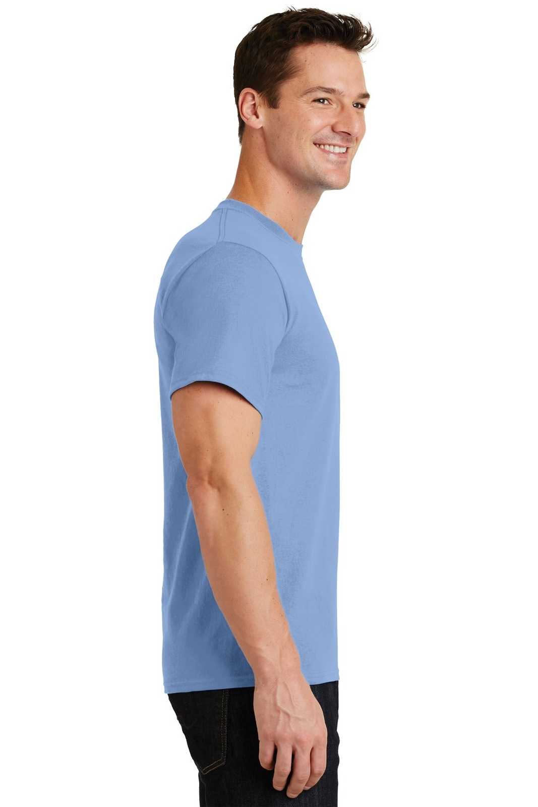 Port &amp; Company PC61 Essential Tee - Light Blue - HIT a Double - 3