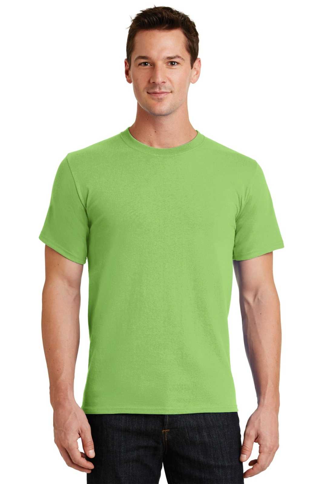 Port & Company PC61 Essential Tee - Lime - HIT a Double - 1
