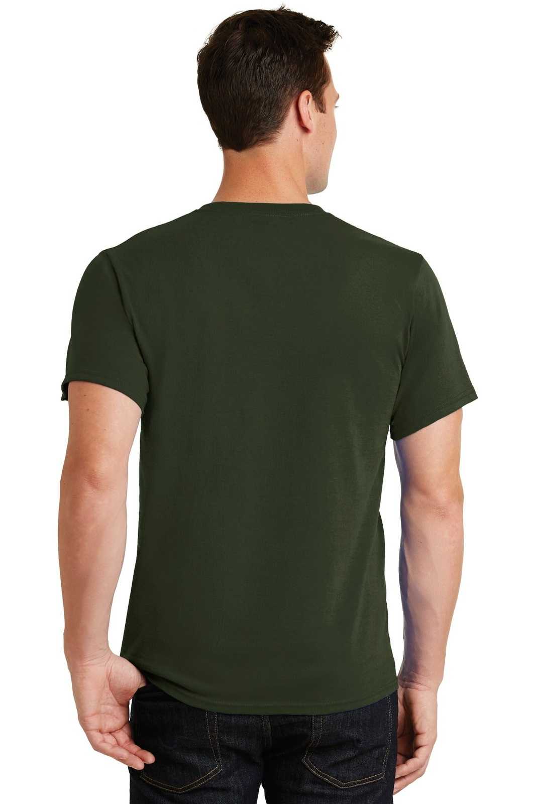 Port &amp; Company PC61 Essential Tee - Olive - HIT a Double - 2