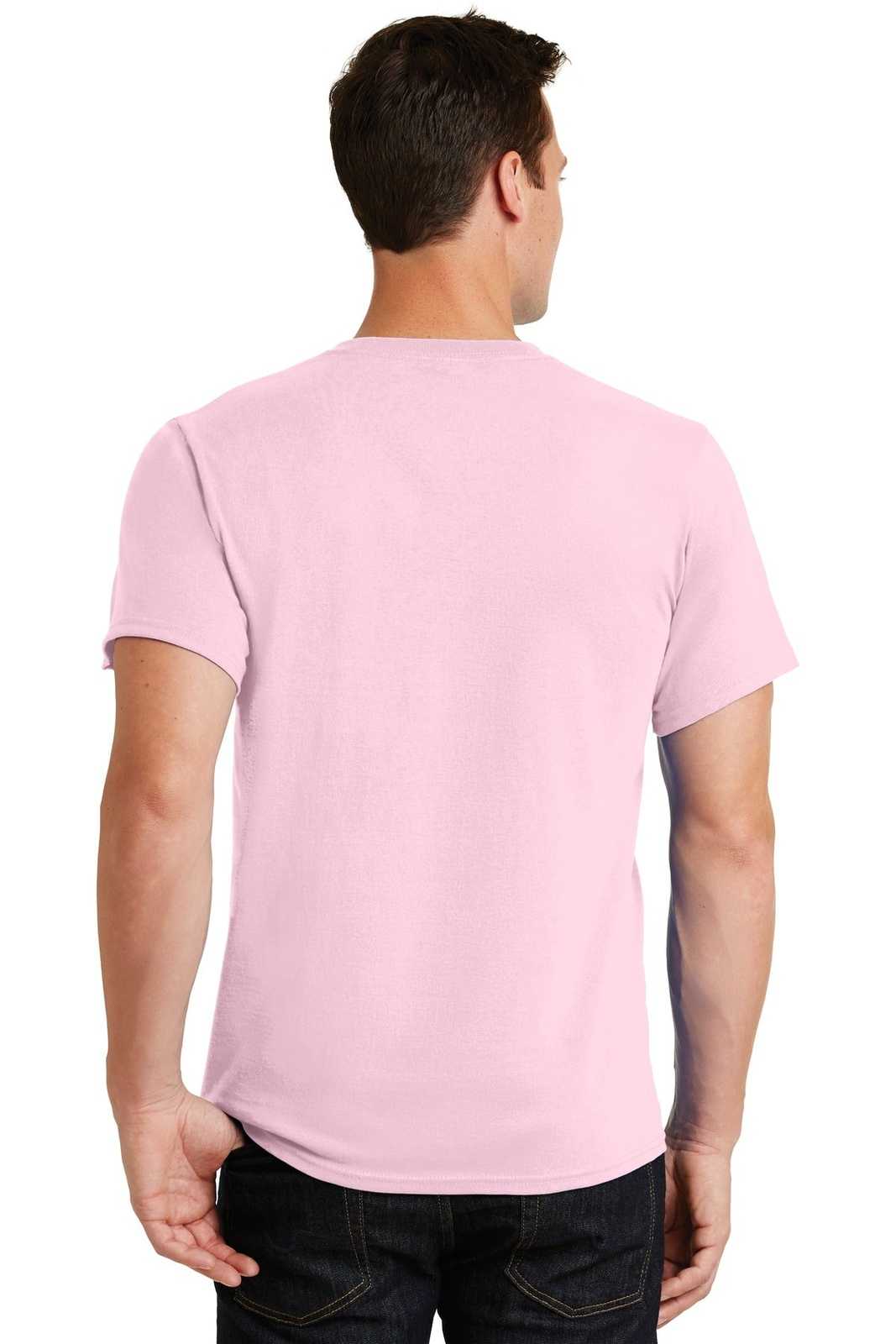 Port &amp; Company PC61 Essential Tee - Pale Pink - HIT a Double - 2