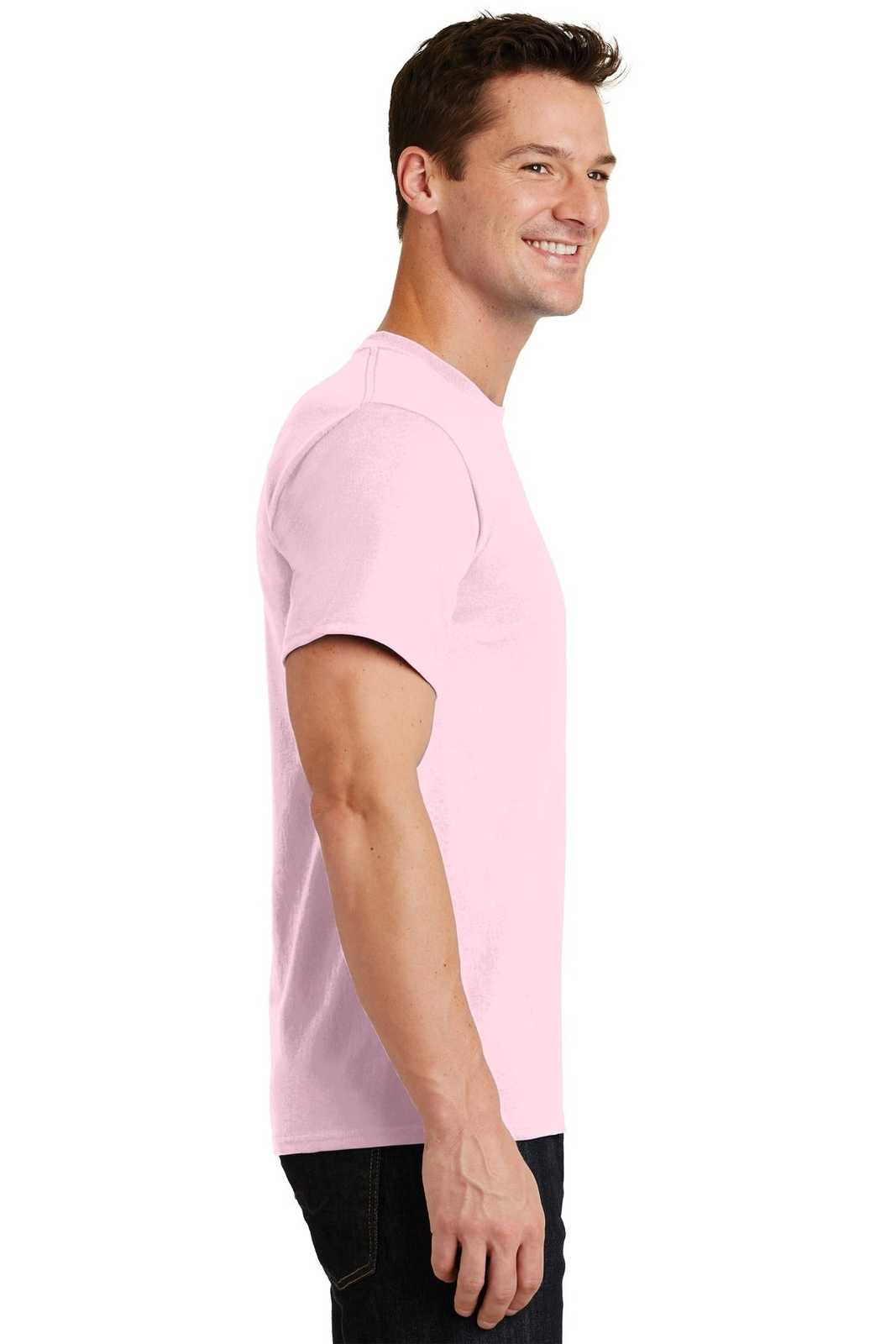 Port &amp; Company PC61 Essential Tee - Pale Pink - HIT a Double - 3