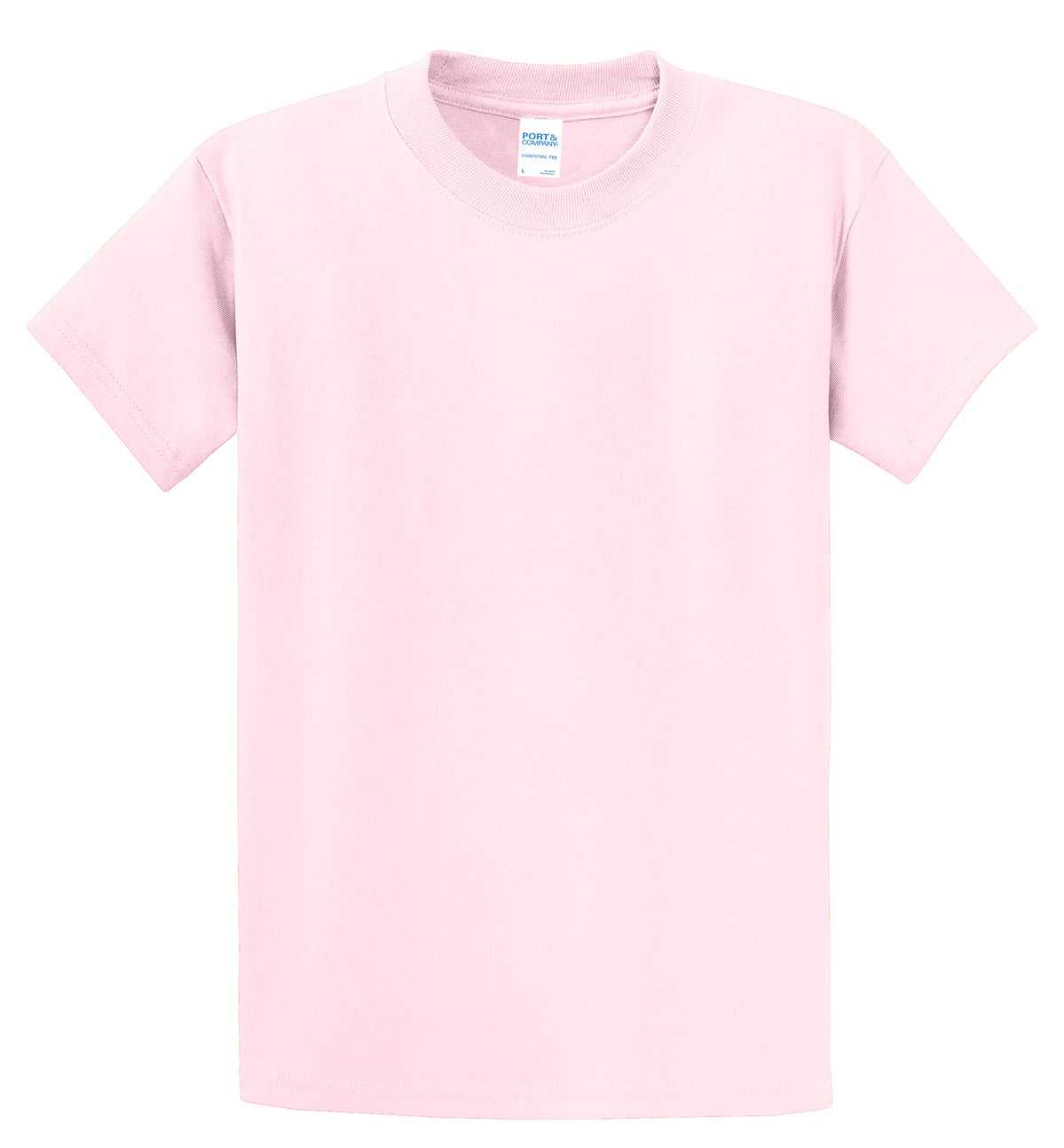 Port &amp; Company PC61 Essential Tee - Pale Pink - HIT a Double - 5