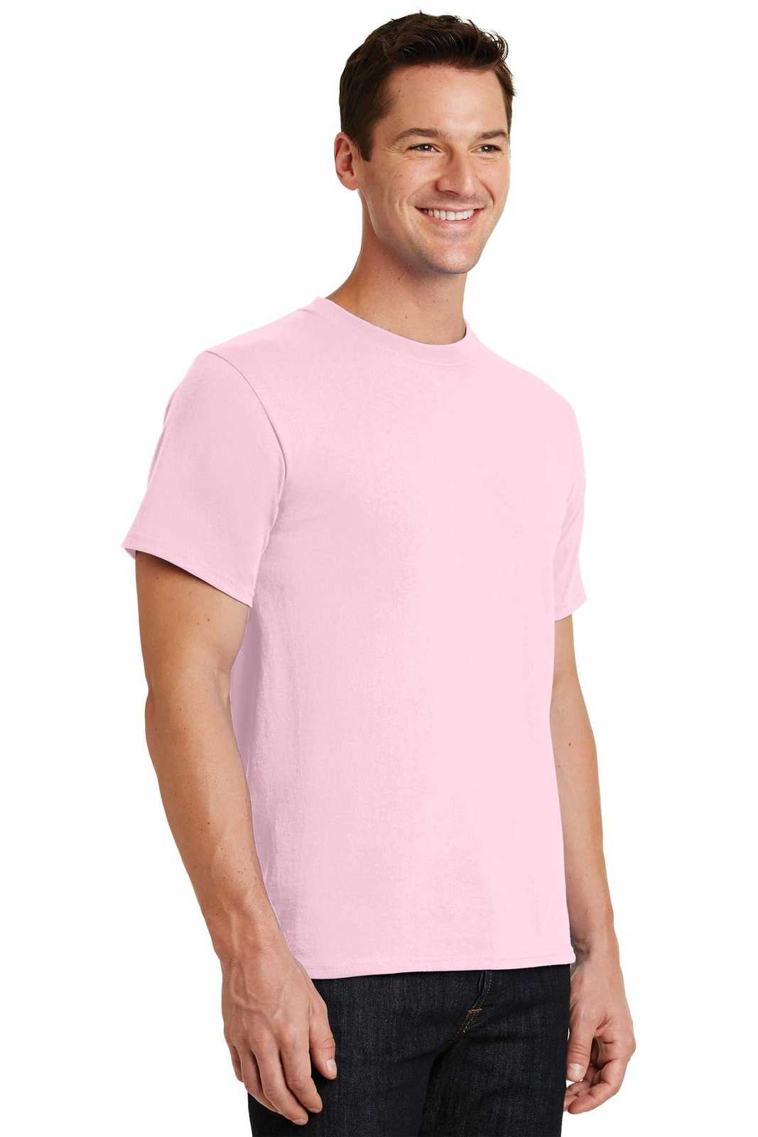 Port &amp; Company PC61 Essential Tee - Pale Pink - HIT a Double - 4