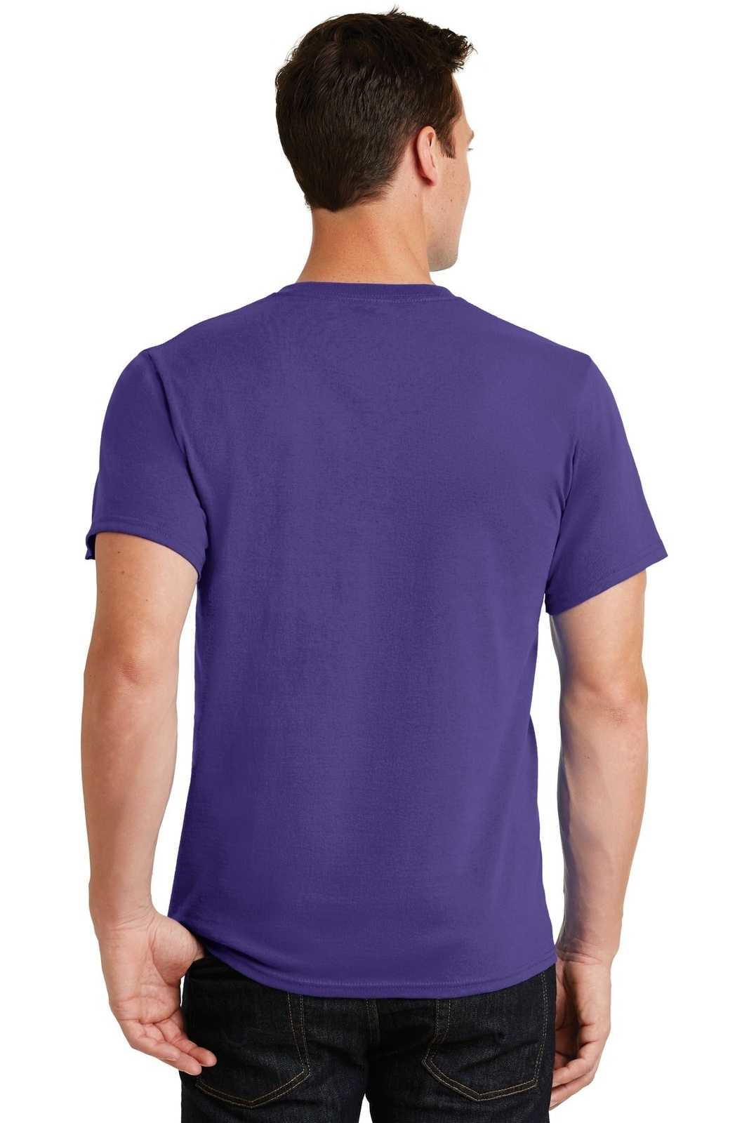 Port &amp; Company PC61 Essential Tee - Purple - HIT a Double - 2