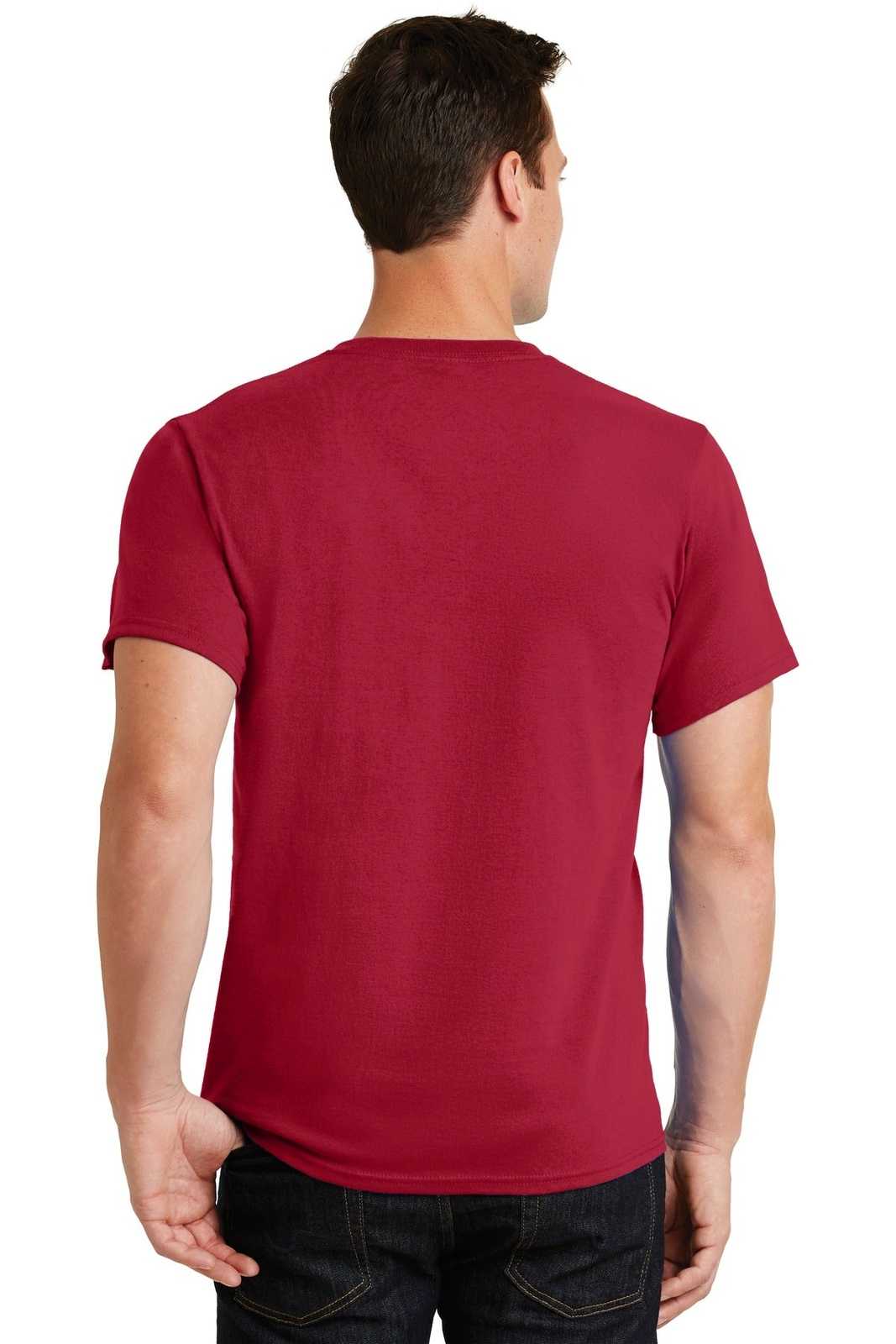 Port & Company PC61 Essential Tee - Red - HIT a Double - 1