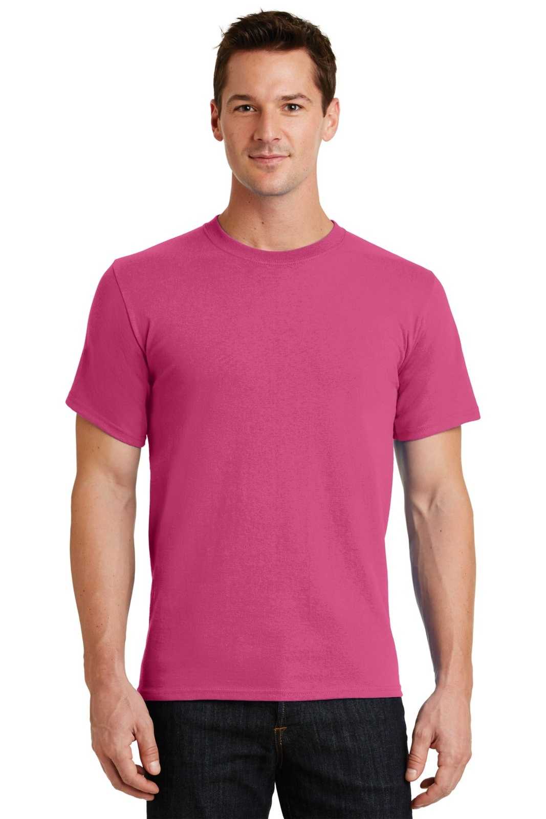 Port &amp; Company PC61 Essential Tee - Sangria - HIT a Double - 1
