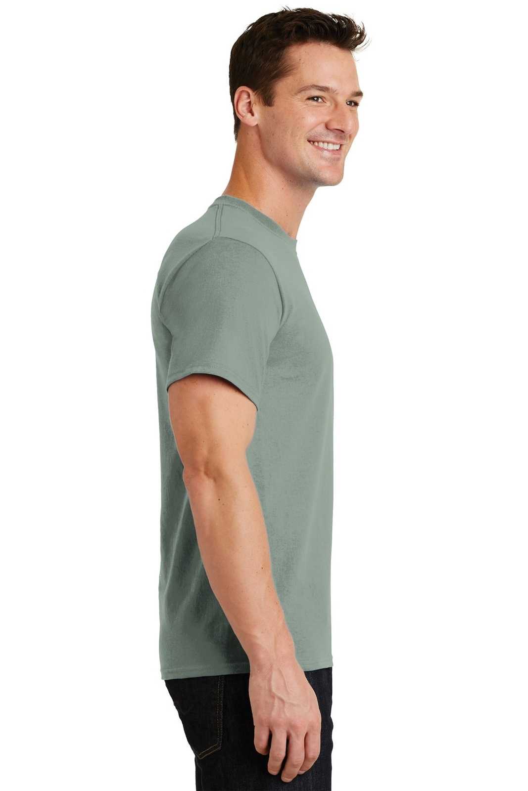 Port &amp; Company PC61 Essential Tee - Stonewashed Green - HIT a Double - 3