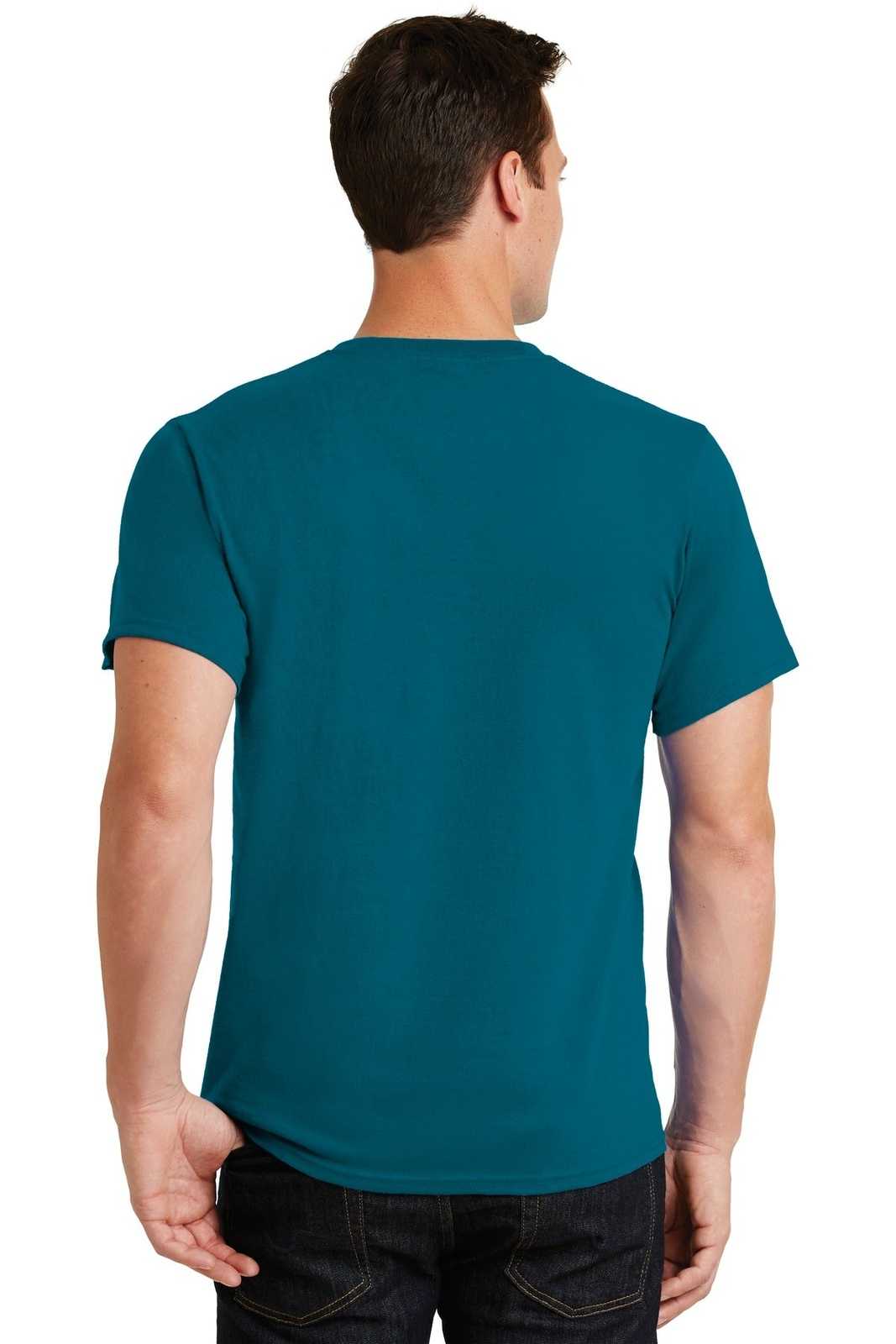 Port &amp; Company PC61 Essential Tee - Teal - HIT a Double - 2