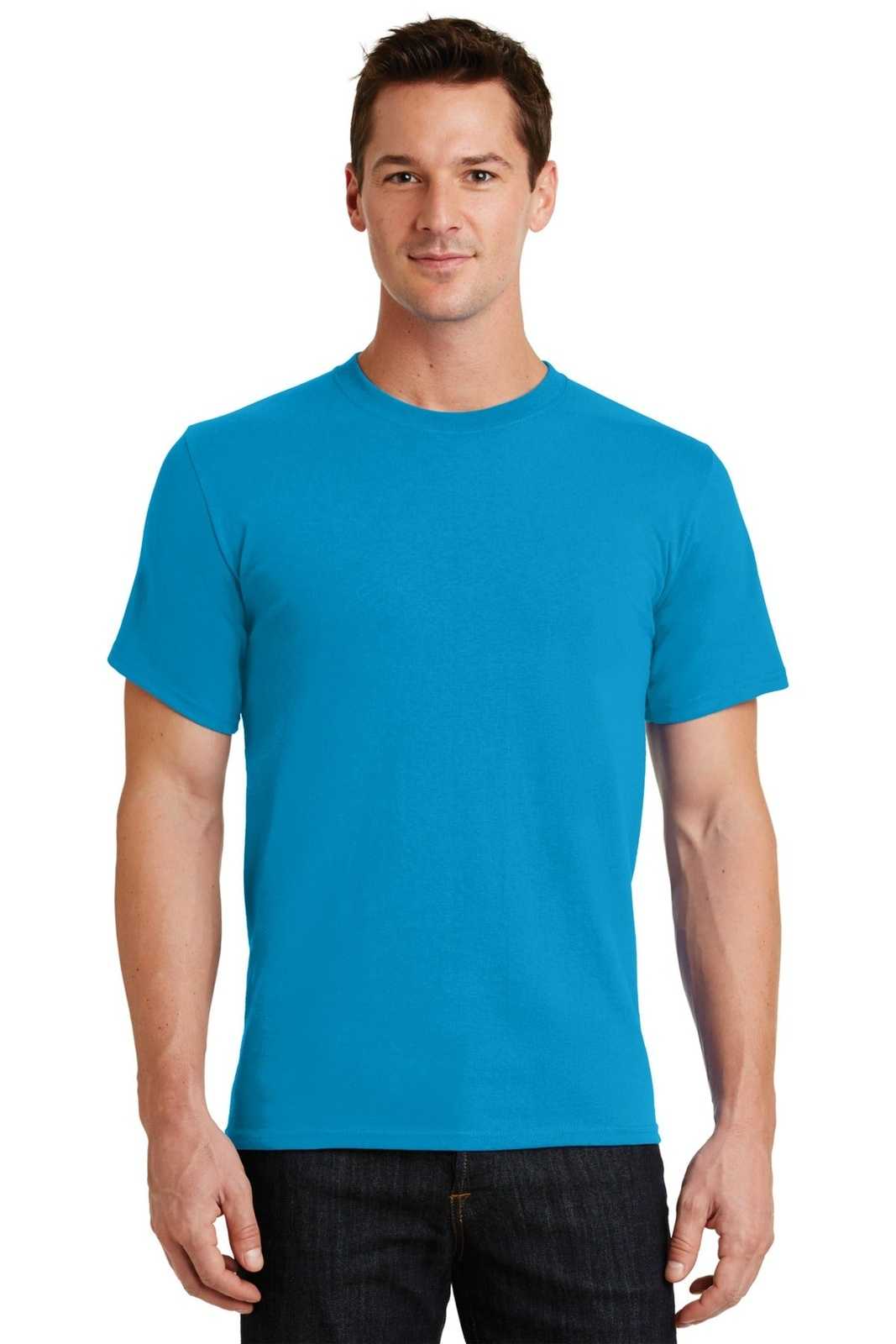 Port &amp; Company PC61 Essential Tee - Turquoise - HIT a Double - 1