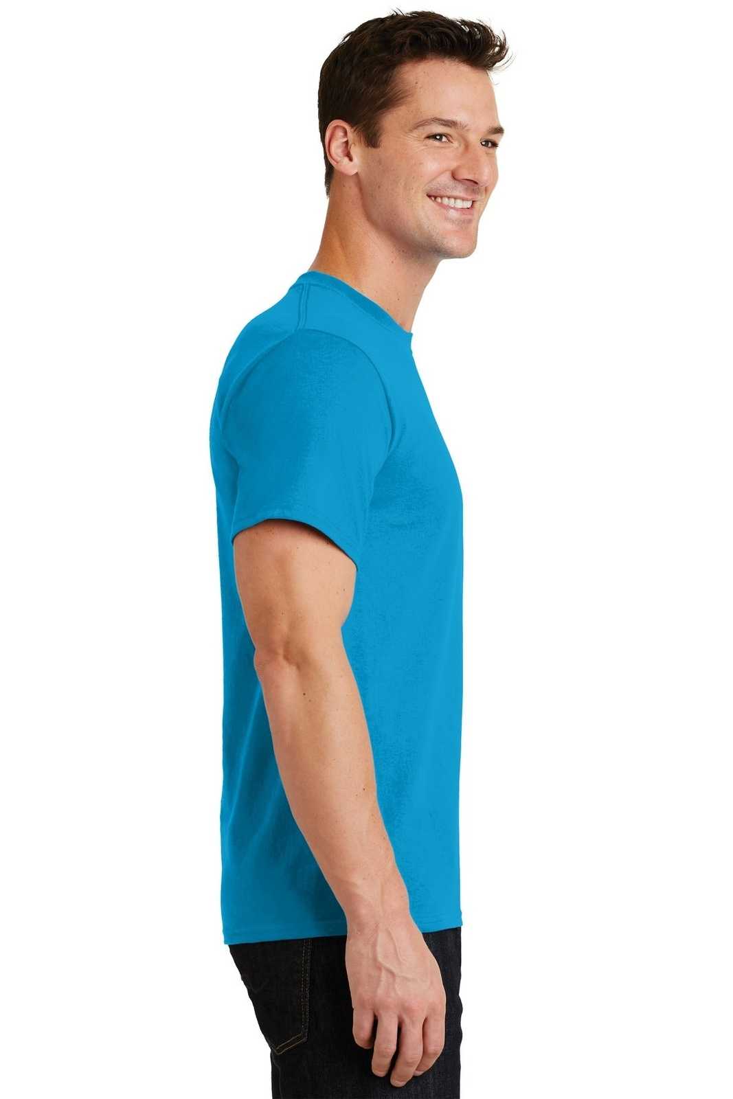 Port &amp; Company PC61 Essential Tee - Turquoise - HIT a Double - 3