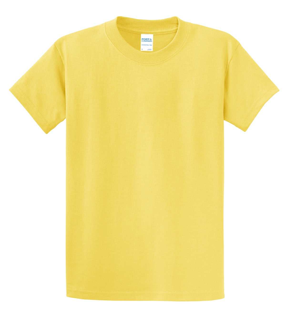 Port &amp; Company PC61 Essential Tee - Yellow - HIT a Double - 5
