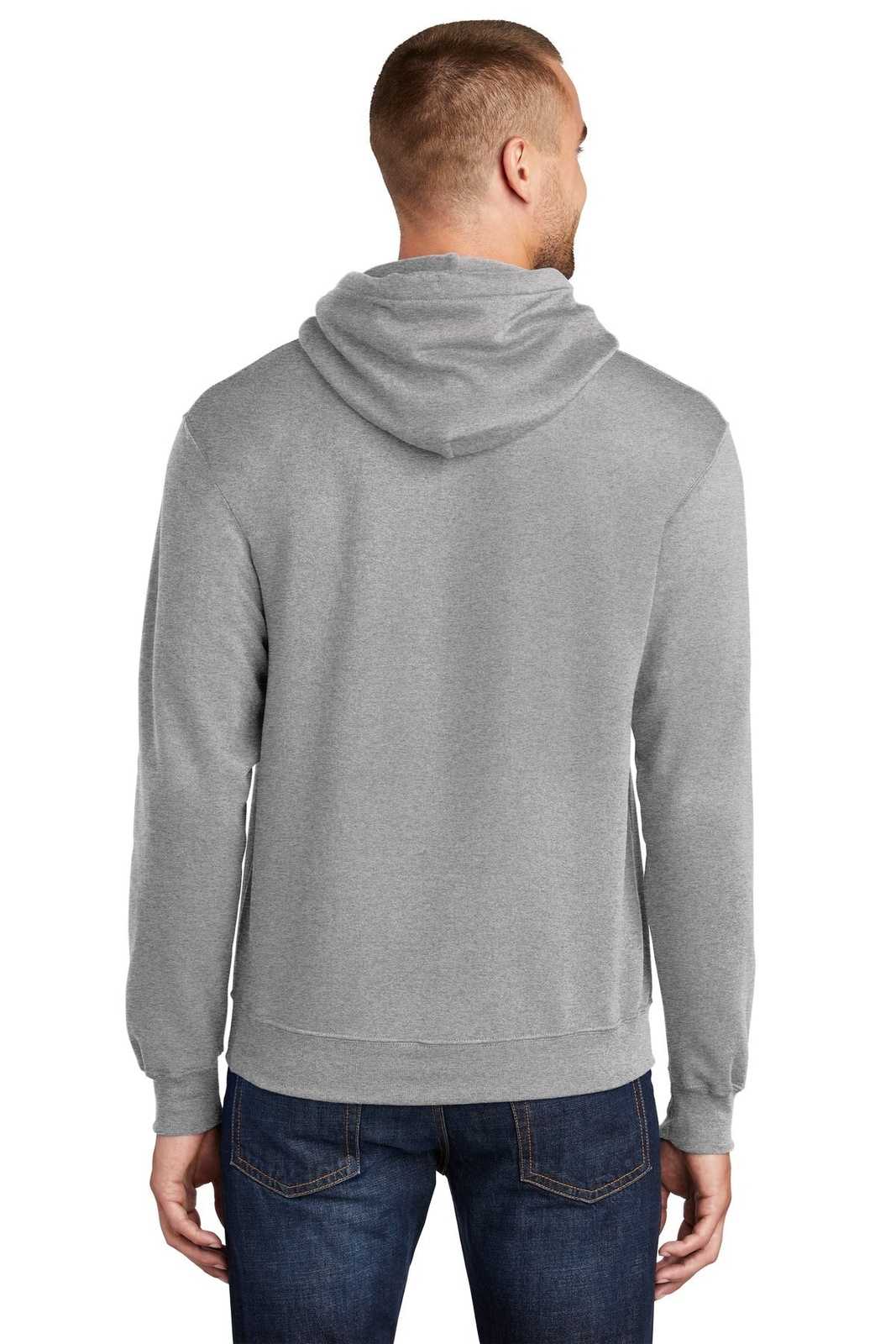 Port &amp; Company PC78HT Tall Core Fleece Pullover Hooded Sweatshirt - Athletic Heather - HIT a Double - 2