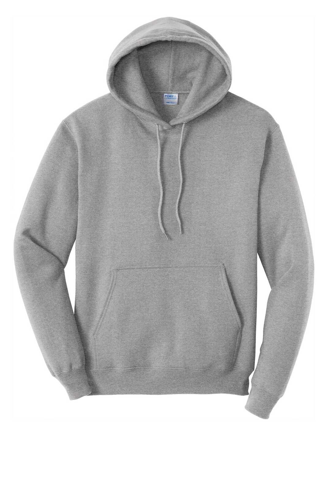 Port &amp; Company PC78HT Tall Core Fleece Pullover Hooded Sweatshirt - Athletic Heather - HIT a Double - 5