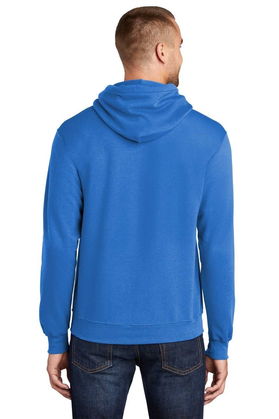 Port &amp; Company PC78HT Tall Core Fleece Pullover Hooded Sweatshirt - Royal - HIT a Double - 2