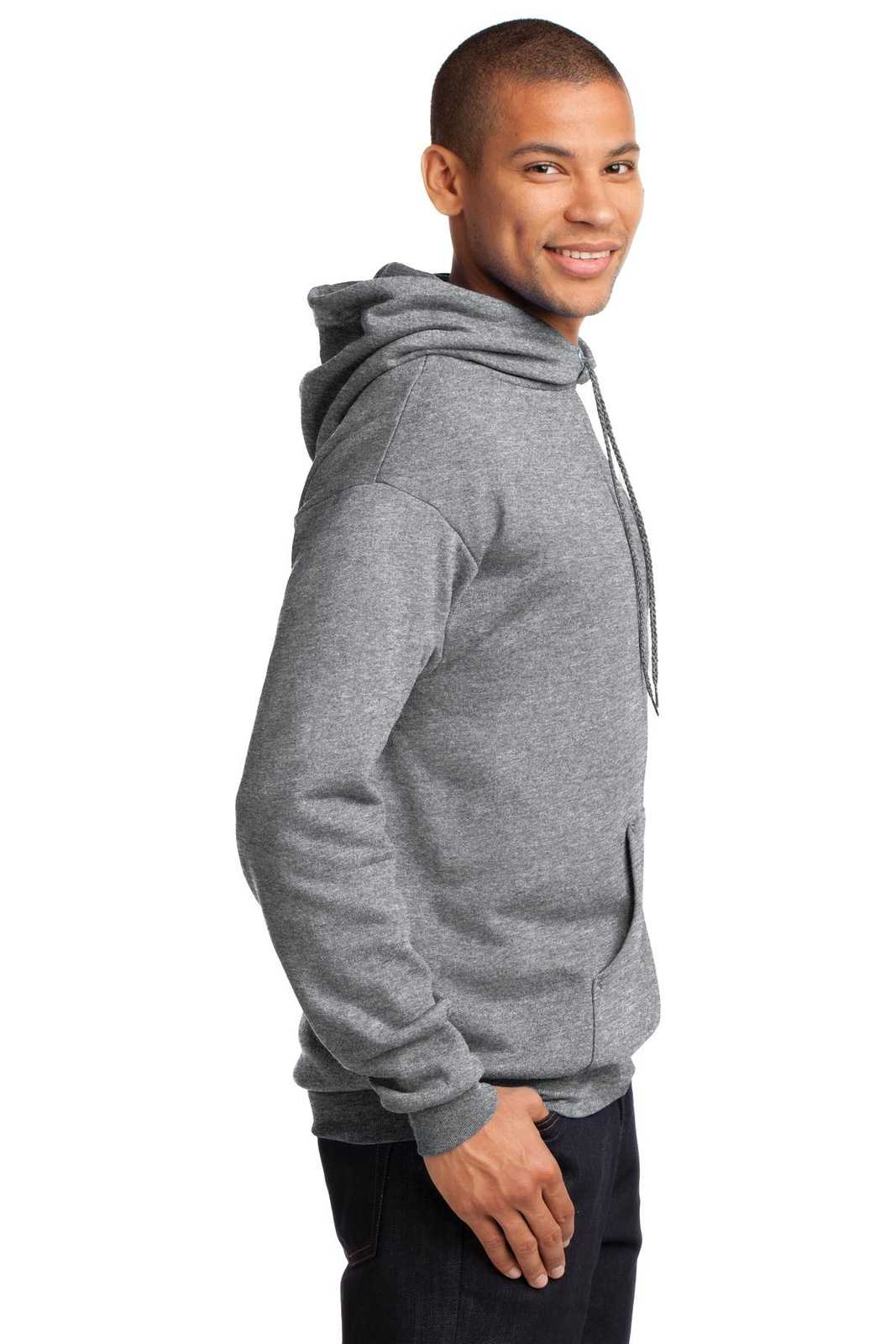 Port &amp; Company PC78H Core Fleece Pullover Hooded Sweatshirt - Athletic Heather - HIT a Double - 3