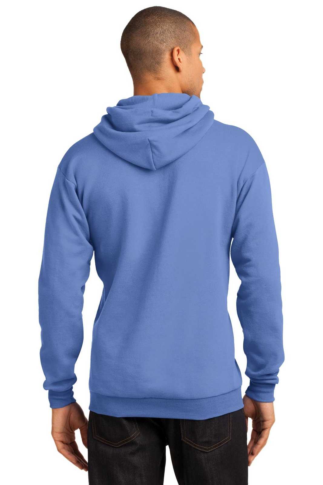 Port &amp; Company PC78H Core Fleece Pullover Hooded Sweatshirt - Carolina Blue - HIT a Double - 2