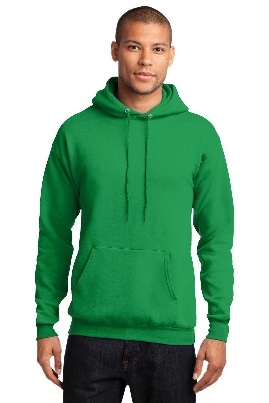 Port & Company PC78H Core Fleece Pullover Hooded Sweatshirt - Clover Green - HIT a Double - 1